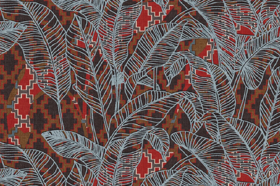 A swatch from the Frida Kahlo Designers' Edit Collection from Ulster Carpets.
