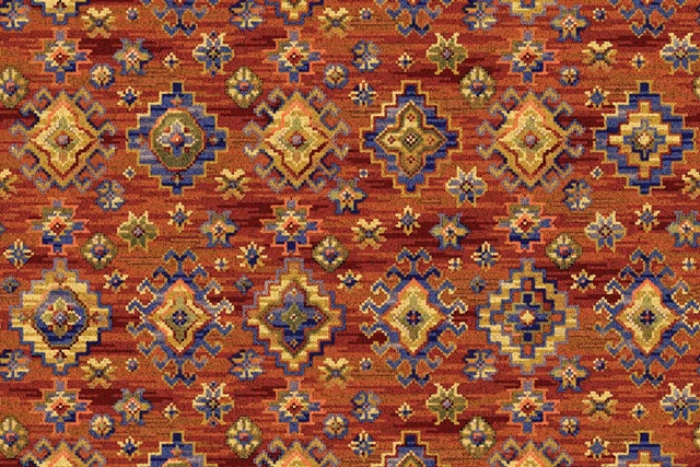 A swatch of Glenavy Kilim from Ulster Carpets