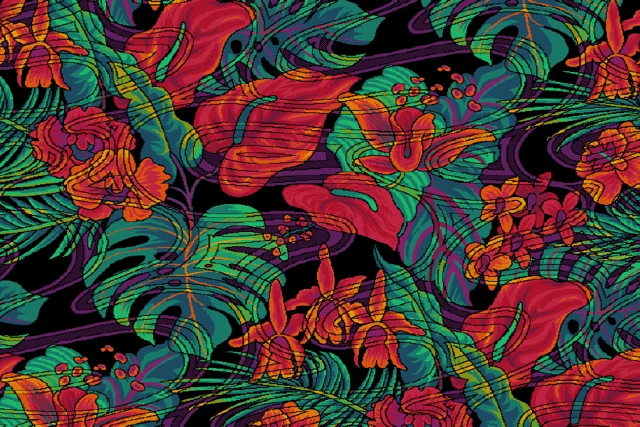 A swatch from the Frida Kahlo Designers' Edit Collection from Ulster Carpets.
