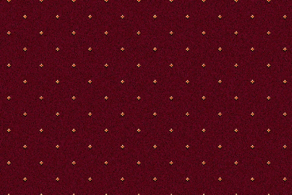 A swatch of an Athenia Wine Pindot from Ulster Carpets