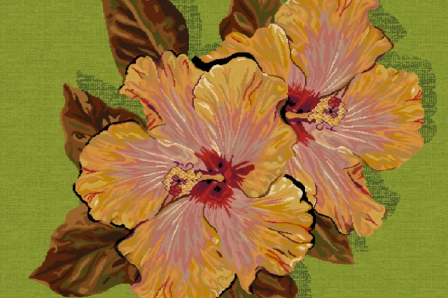 A swatch from the Frida Kahlo Designers' Edit Collection from Ulster Carpets.