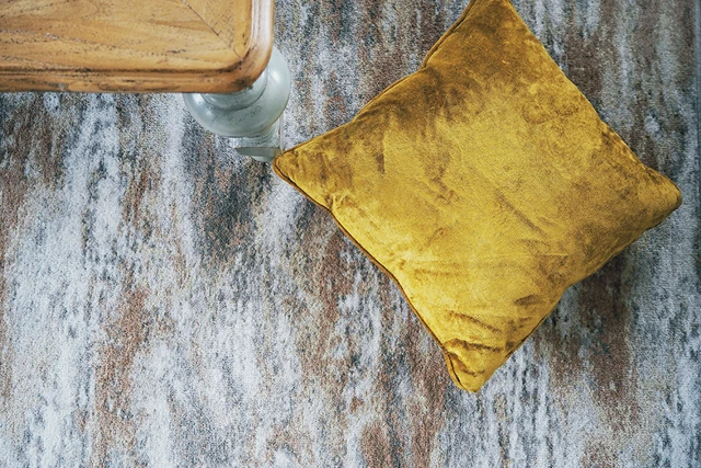 An example of Watercolours Mineral Brimestone from Ulster Carpets in a modern home setting