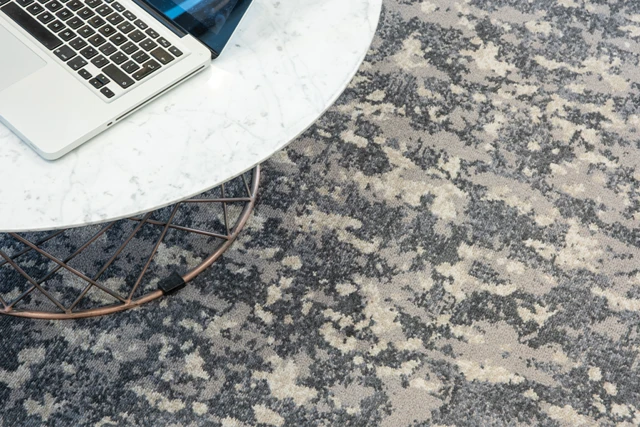 An example of Vescent Calx Mineral from Ulster Carpets in a home setting.