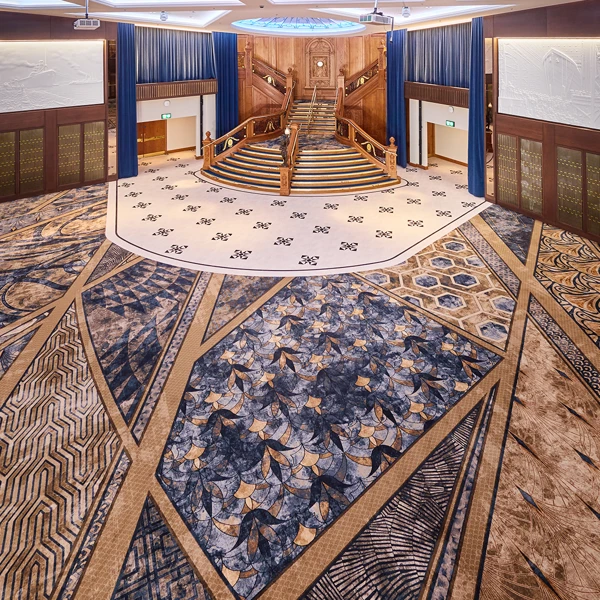 Custom carpets by Ulster Carpets for Titanic Belfast.