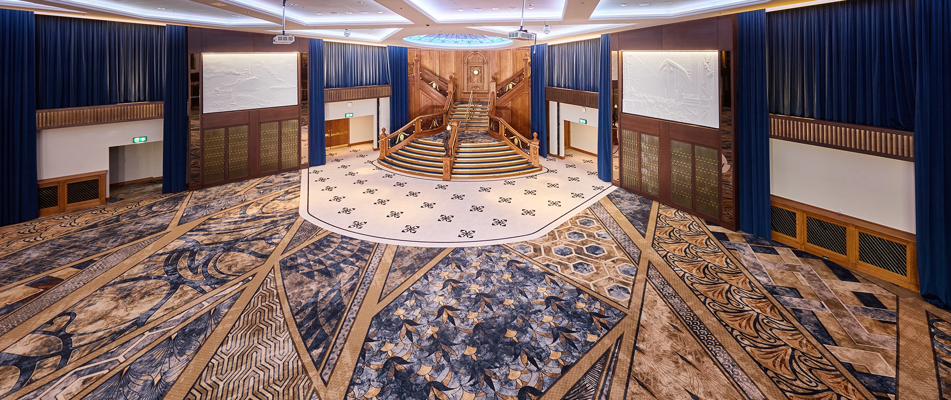 Custom carpets by Ulster Carpets for Titanic Belfast.