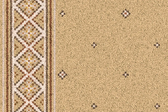 A swatch of Tazmin Kaftan Runner from Ulster Carpets