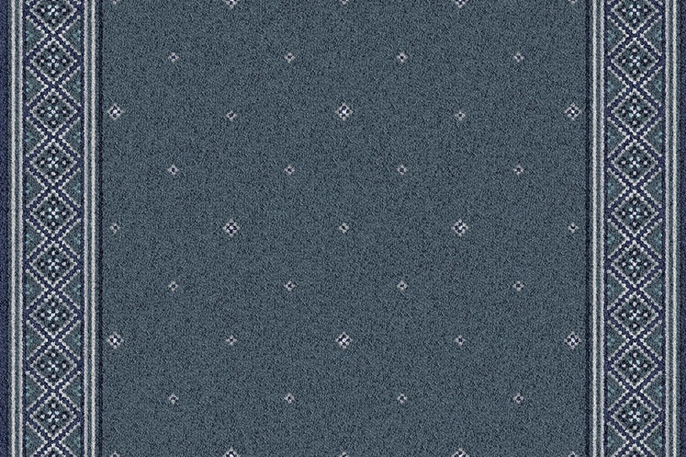 A swatch of a Tazmin Prussian Runner from Ulster Carpets