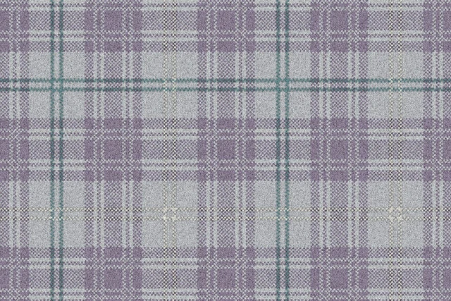 A swatch of Braeburn Sea Holly from Ulster Carpets