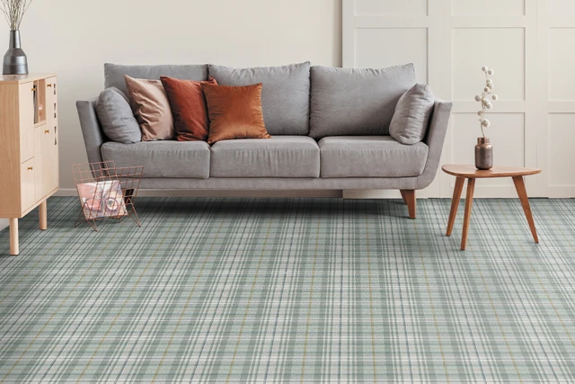 An example of Beaumont Quail from Ulster Carpets in a modern home setting