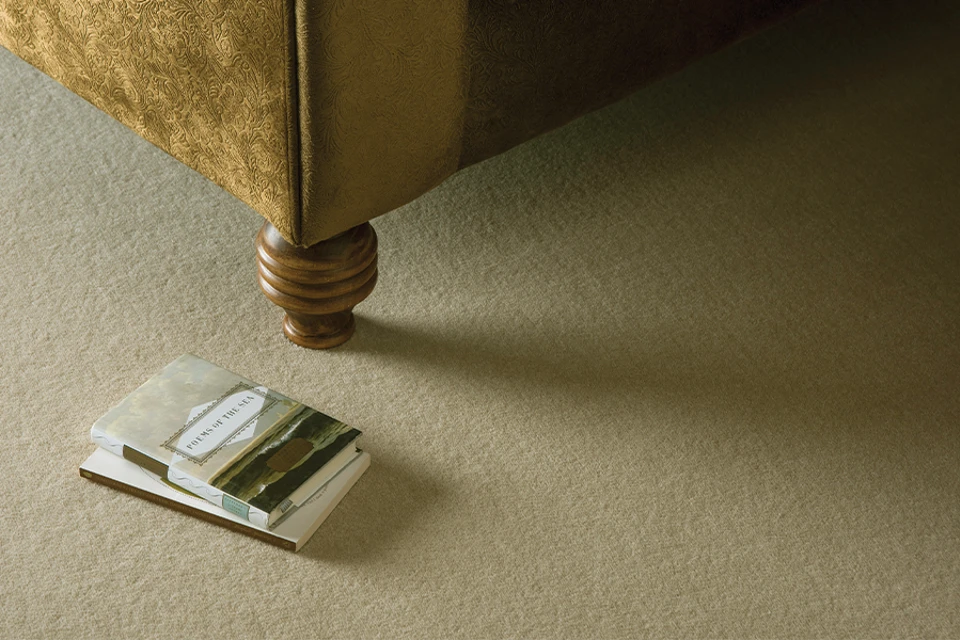 An example of Ulster Velvet Impala from Ulster Carpets in a home setting.
