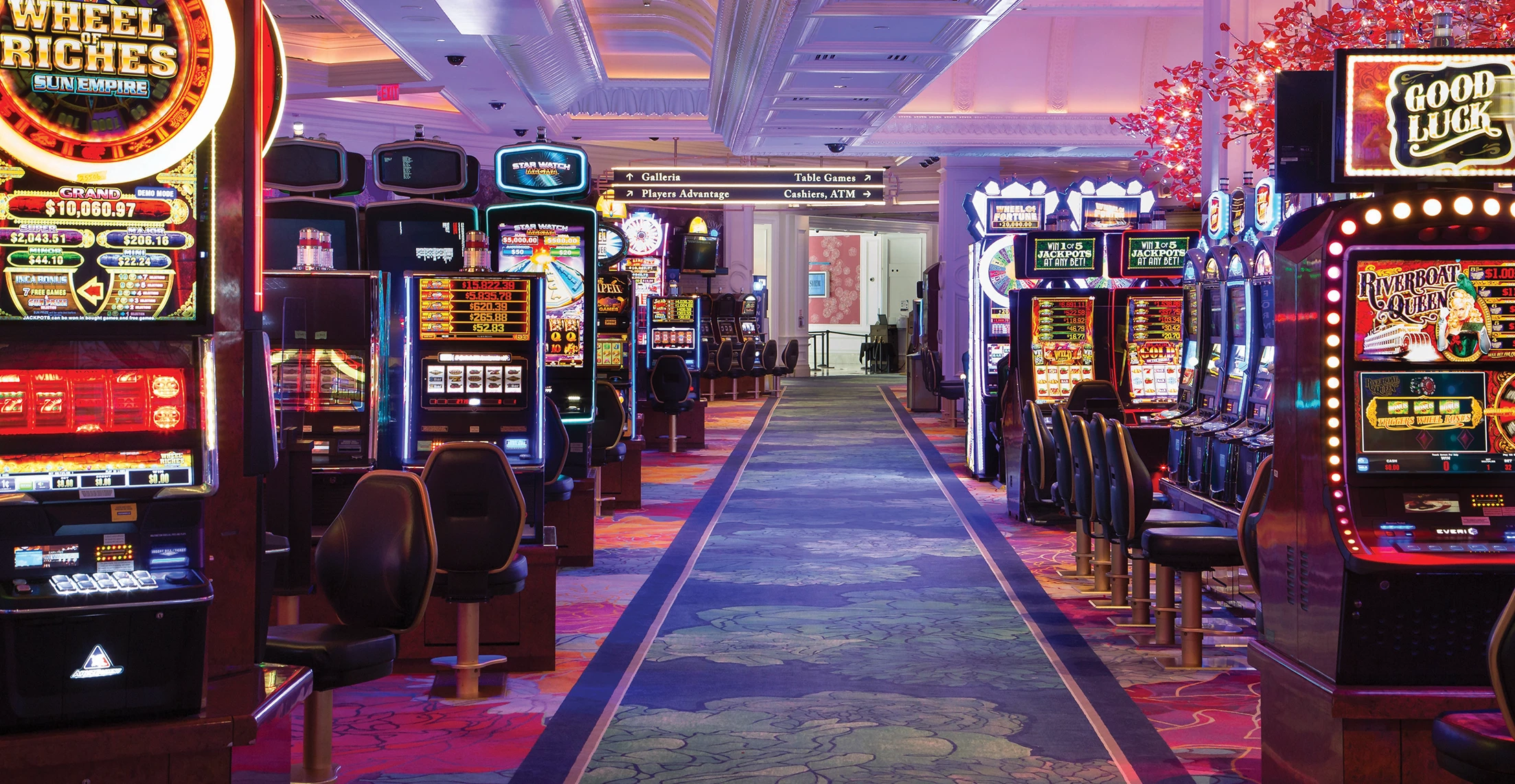 Custom carpets by Ulster Carpets for the Fallsview Casino Resort.