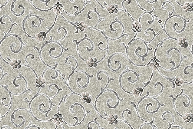 A swatch of Anatolia Scroll Bedouin from Ulster Carpets