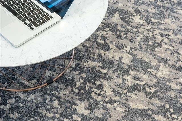 An example of Vescent Calx Mineral from Ulster Carpets in a hospitality setting