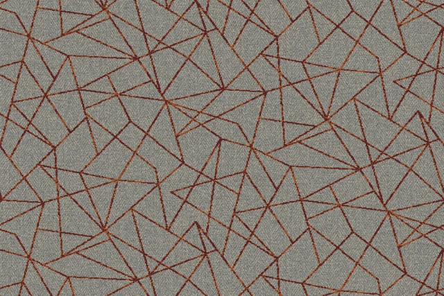 A swatch of Vescent Linea Ignis from Ulster Carpets