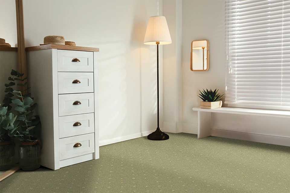 An example of Tazmin Forest Pindot in a home setting