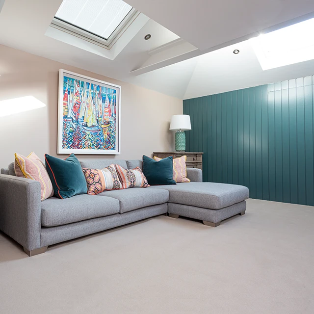 An example of Ulster Velvet Canvas from Ulster Carpets in a home setting. 