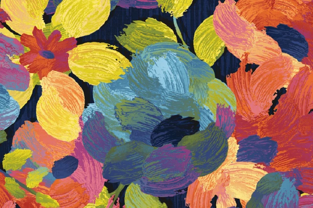 A swatch from the Frida Kahlo Designers' Edit Collection from Ulster Carpets.