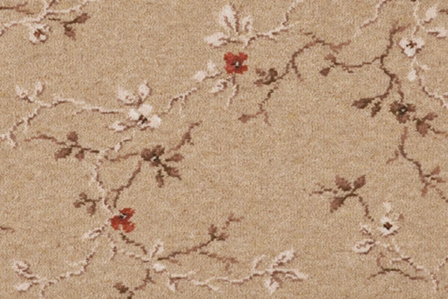 A swatch of Blossom Camellia from Ulster Carpets