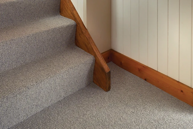 An example of Habitus Croft Wren from Ulster Carpets in a home setting.