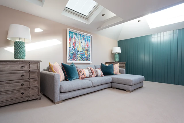 An example of Ulster Velvet Canvas from Ulster Carpets in a home setting. 